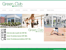 Tablet Screenshot of green-club.ch